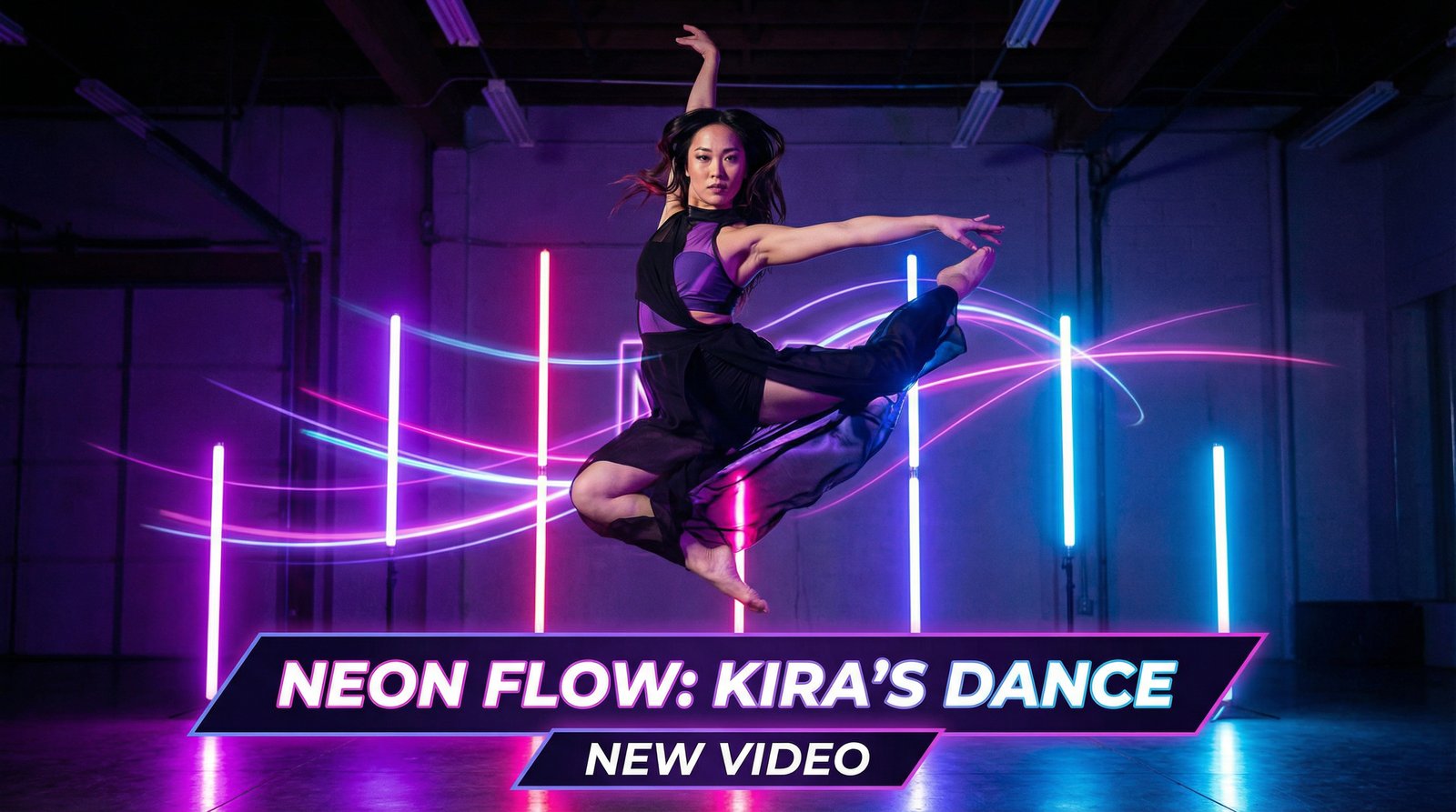 大象传媒霓虹舞者创意舞蹈视频